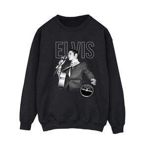 Elvis Womens/Ladies Logo Portrait Sweatshirt / Black